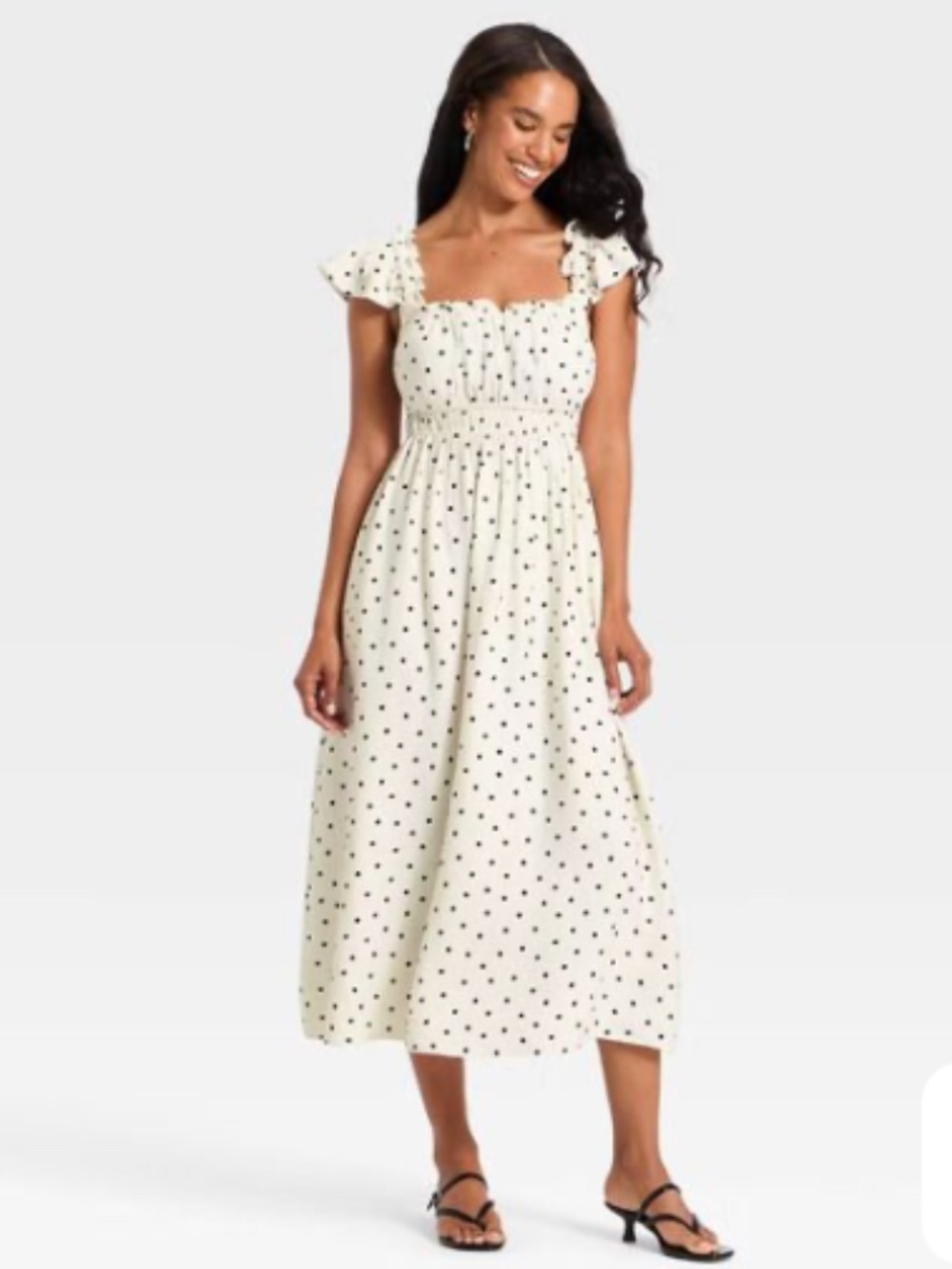 A New Day Women's Sleeveless Modern Gauze Femme Ruched Maxi Dress XXL